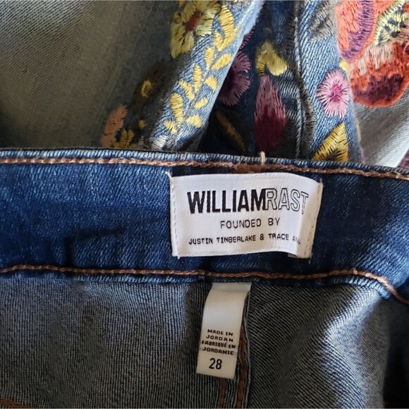 William Rast Perfect Skinny Embroidered Stretchy Denim 5-Pocket Styling Jeans - Picture 4 of 7